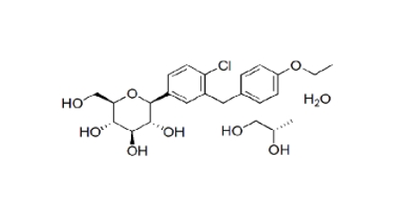 
Dapagliflozin Propanediol Monohydrate molecular structure