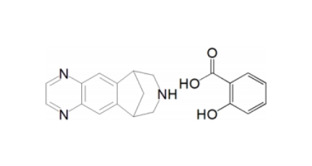 
Varenicline Salicylate molecular structure