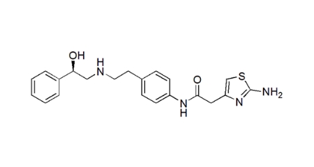 
Mirabegron molecular structure